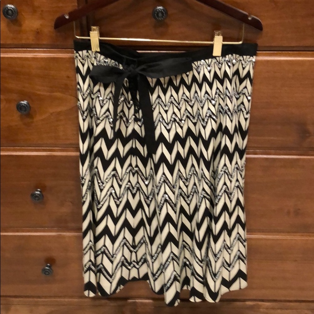 BCBG a line skirt with sequins excellent condition